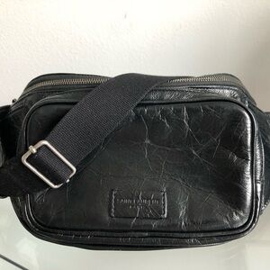 Saint Laurent Paris Black Scott Body Bag